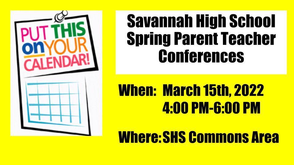 SHS Spring Parent Conference 2022
