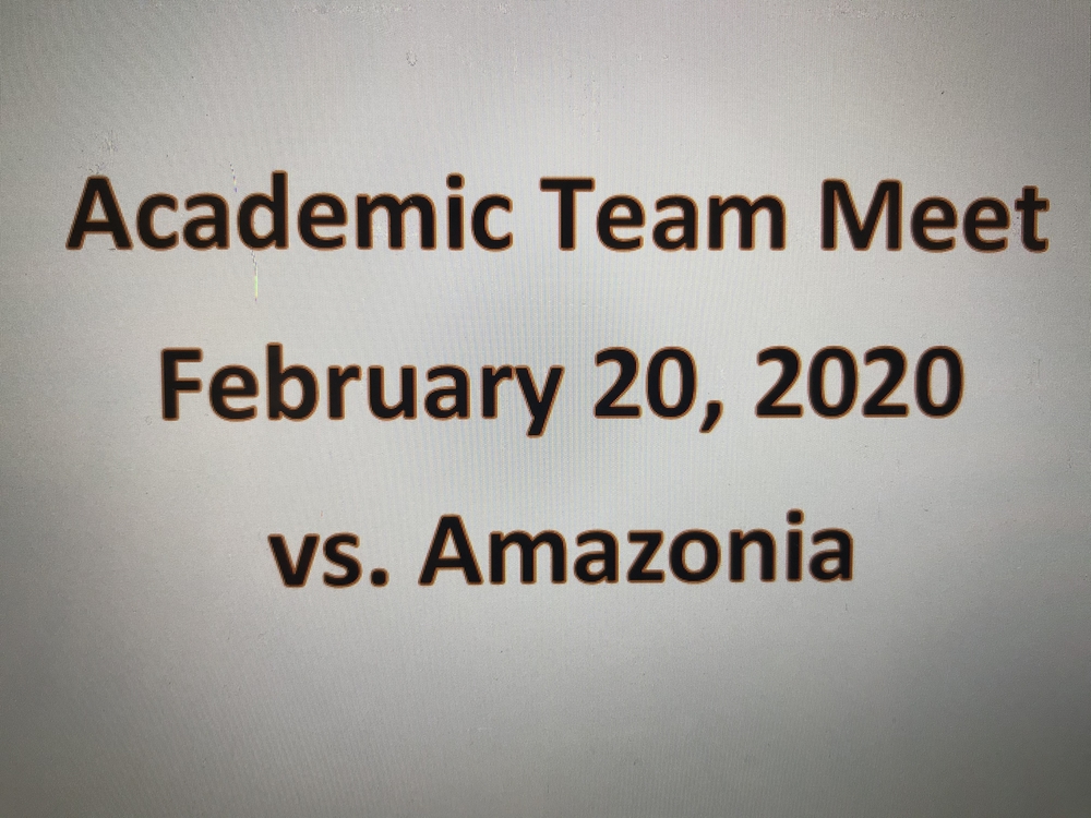 We’re very proud of our Academic teams. They did a great job against Amazonia!