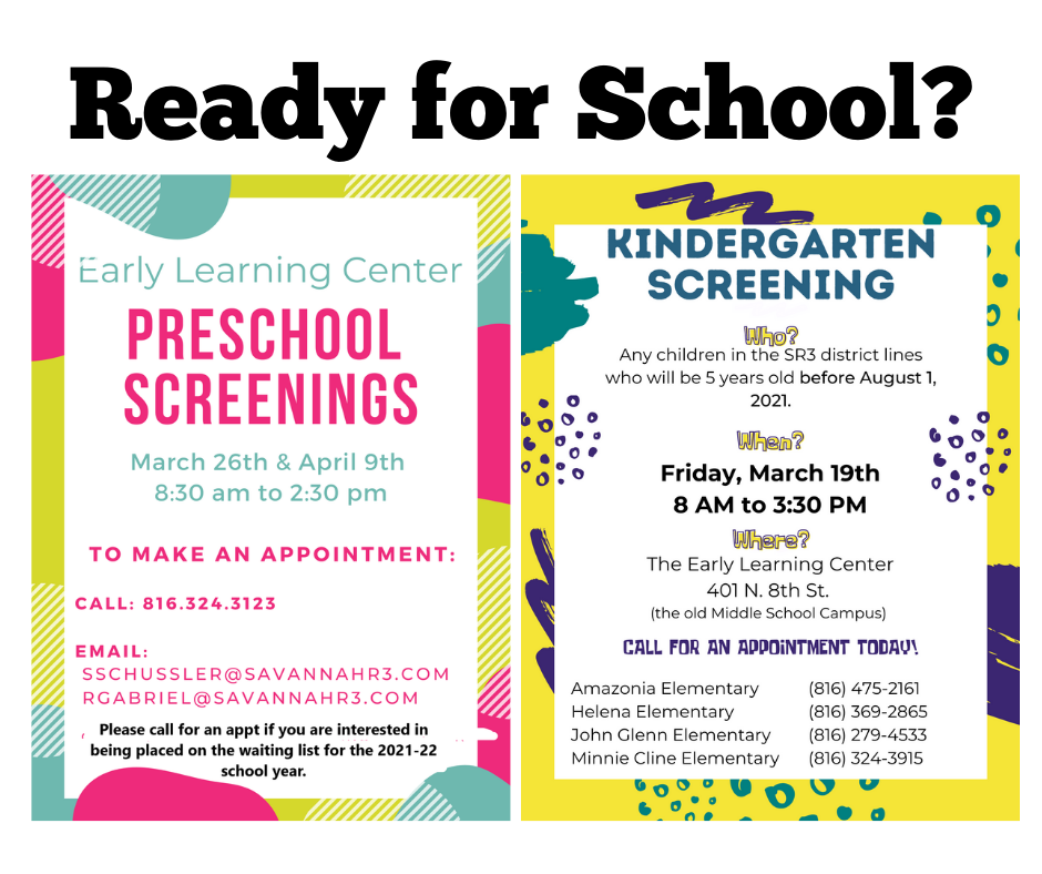 Kindergarten and preschool screening