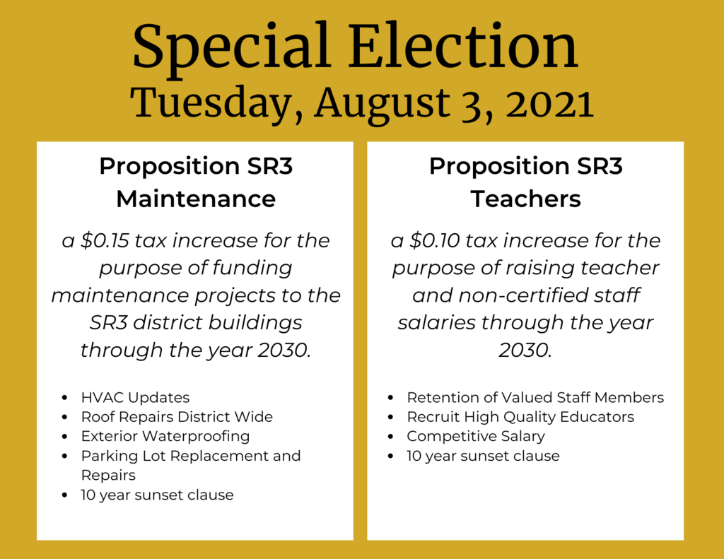 Special Election Tuesday, August 3, 2021