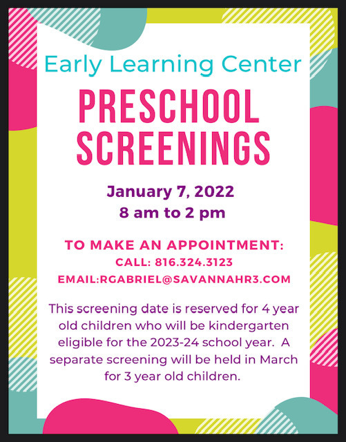 Preschool screening 4yo