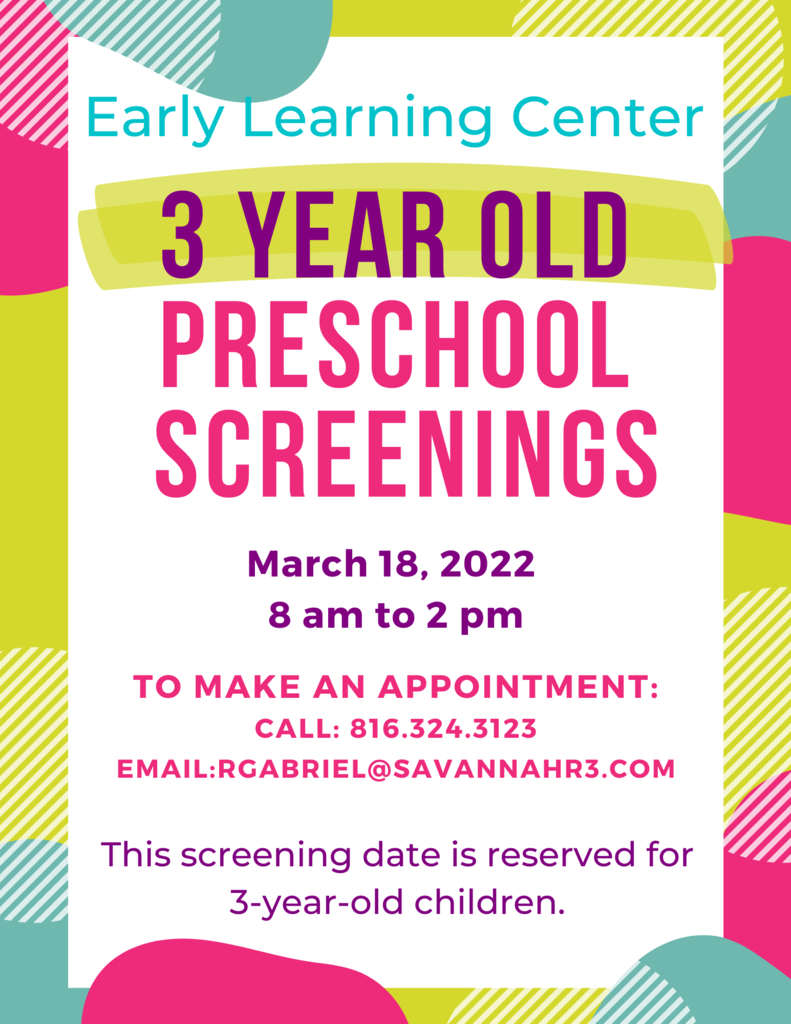 3 year old preschool screenings 