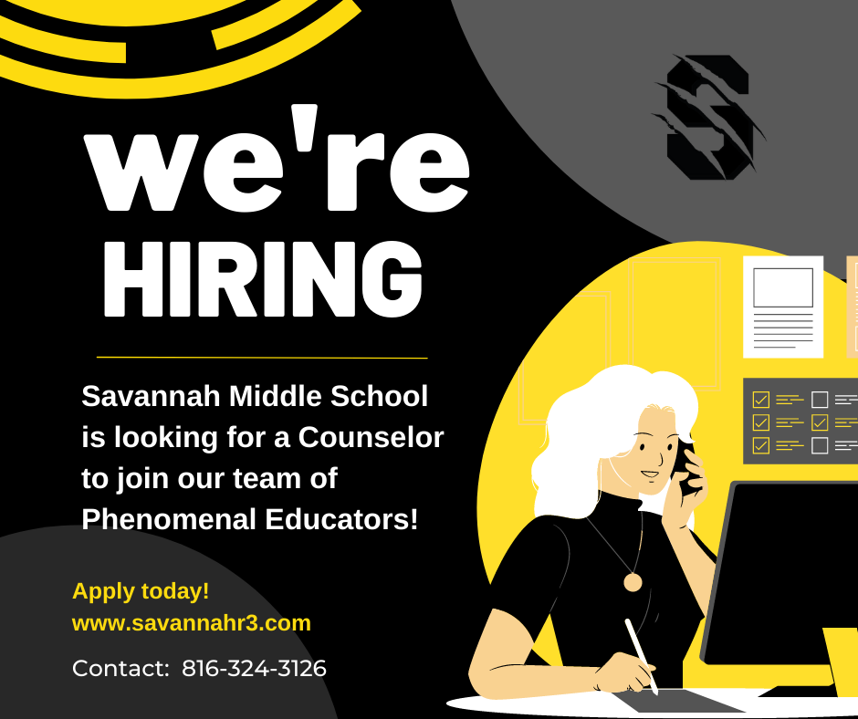 We're Hiring! SMS is looking for a school counselor.  see our website to apply.