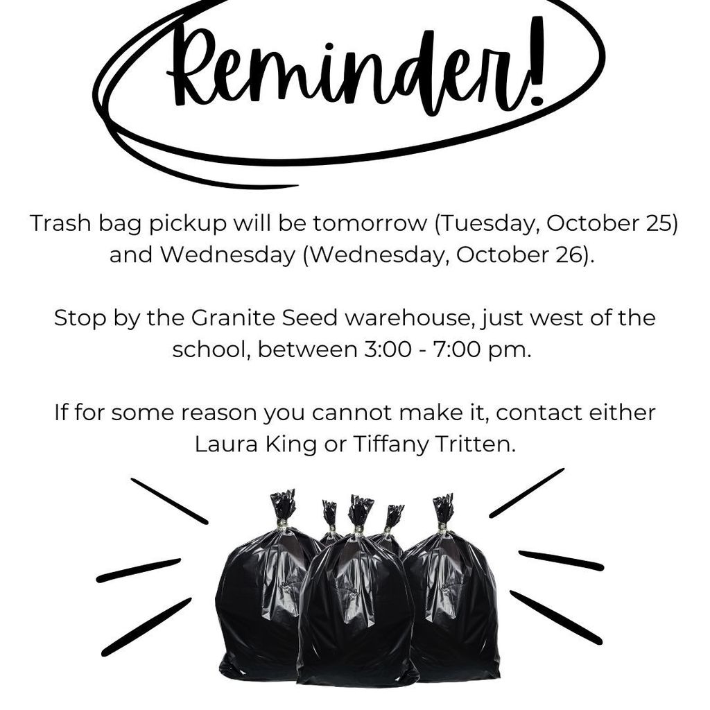 trash bag reminder