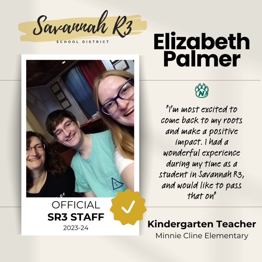 Elizabeth Palmer, Kindergarten Teacher at Minnie Cline Elementary