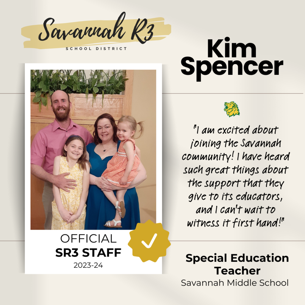 Kim Spencer, Special Education Teacher, SMS