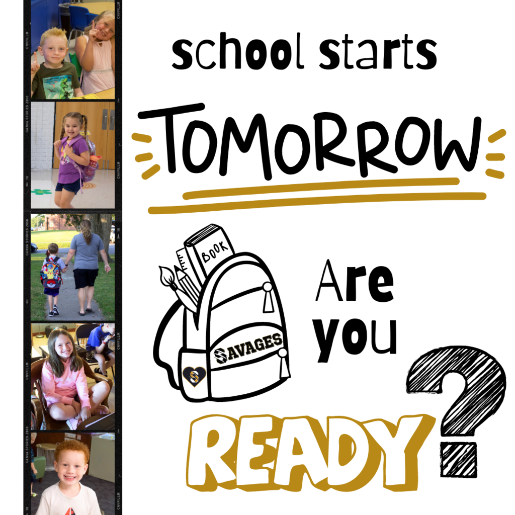 School starts tomorrow! Are you ready? 