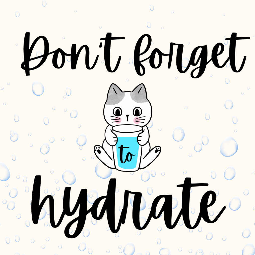 Don't forget to hydrate 
